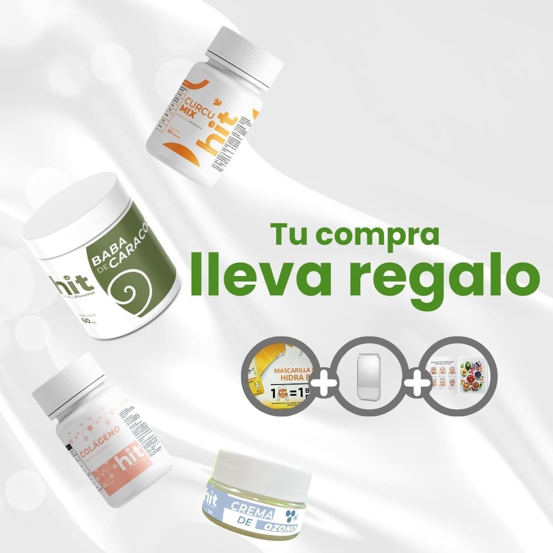 Kit Cuidado de la Piel – Colágeno, Curcumix, Crema de Ozono y Baba de Caracol | Apoyo a Hidratación, Regeneración y Bienestar de la Piel