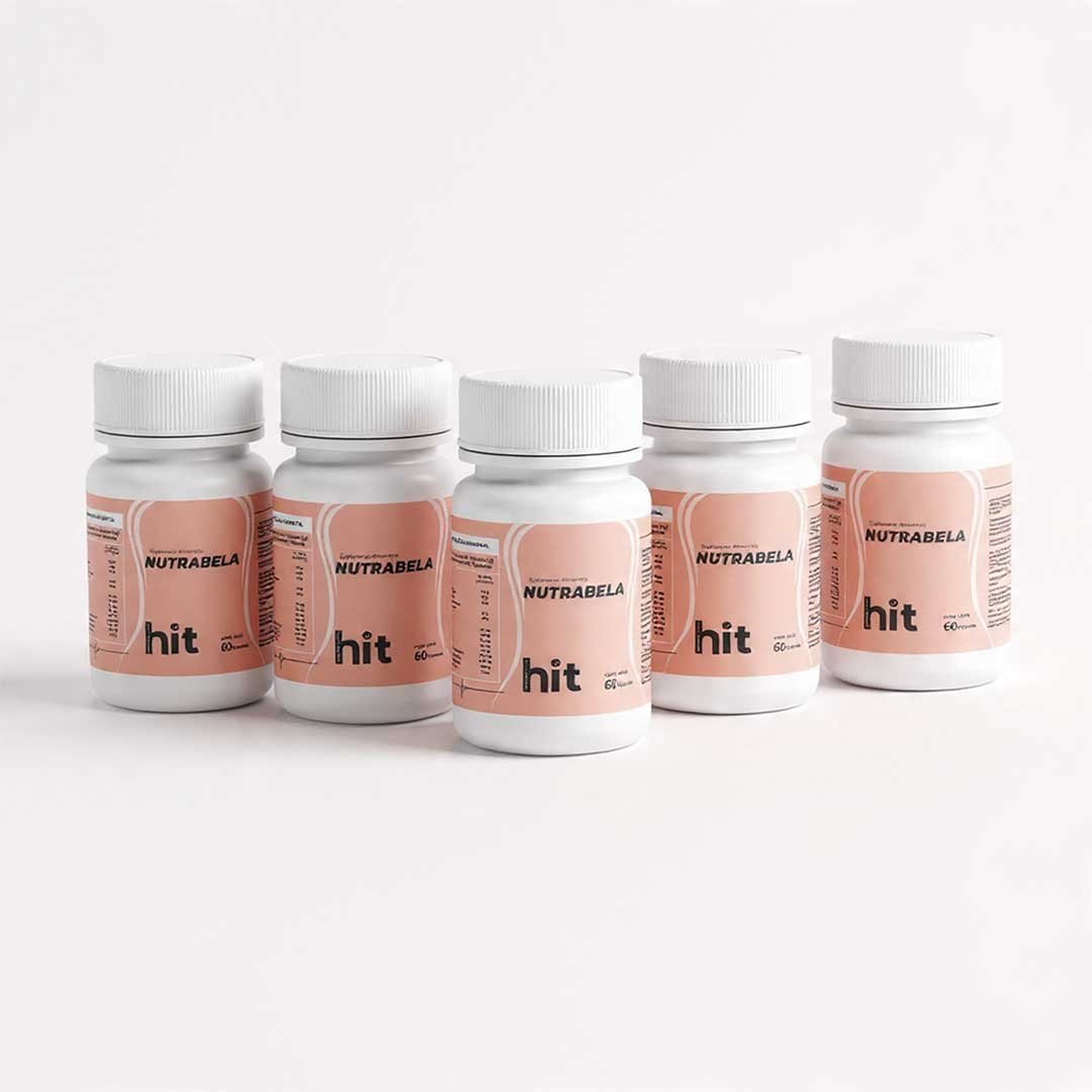 HIT Nutrabela – Complemento Alimenticio para Cuidado Femenino y Bienestar Integral | 60 Cápsulas por Caja | Pack de 5 Piezas