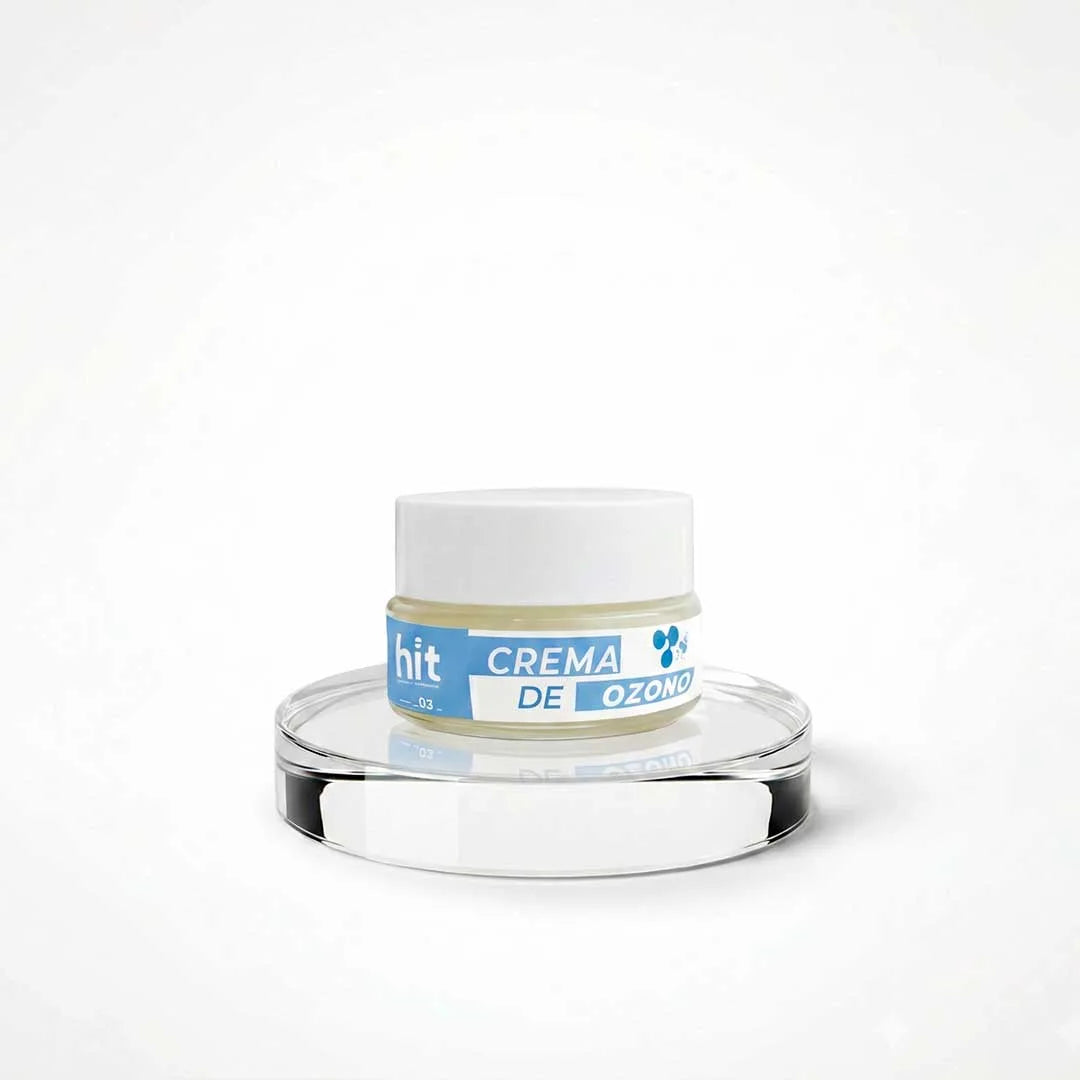 Crema de Ozono HIT® 30 ml | Crema Cosmética con Aceite de Olivo Extra Virgen Ozonizado | Cuidado y Confort para la Piel | Uso Tópico