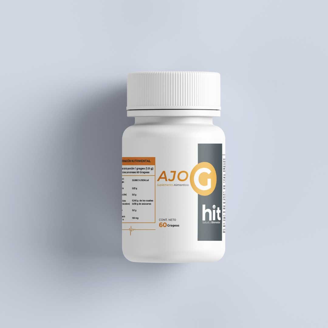 HIT® Ajo G en Cápsulas 60 grageas | Complemento Alimenticio a Base de Ajo | Fórmula de Origen Natural con Perejil | Uso Adulto