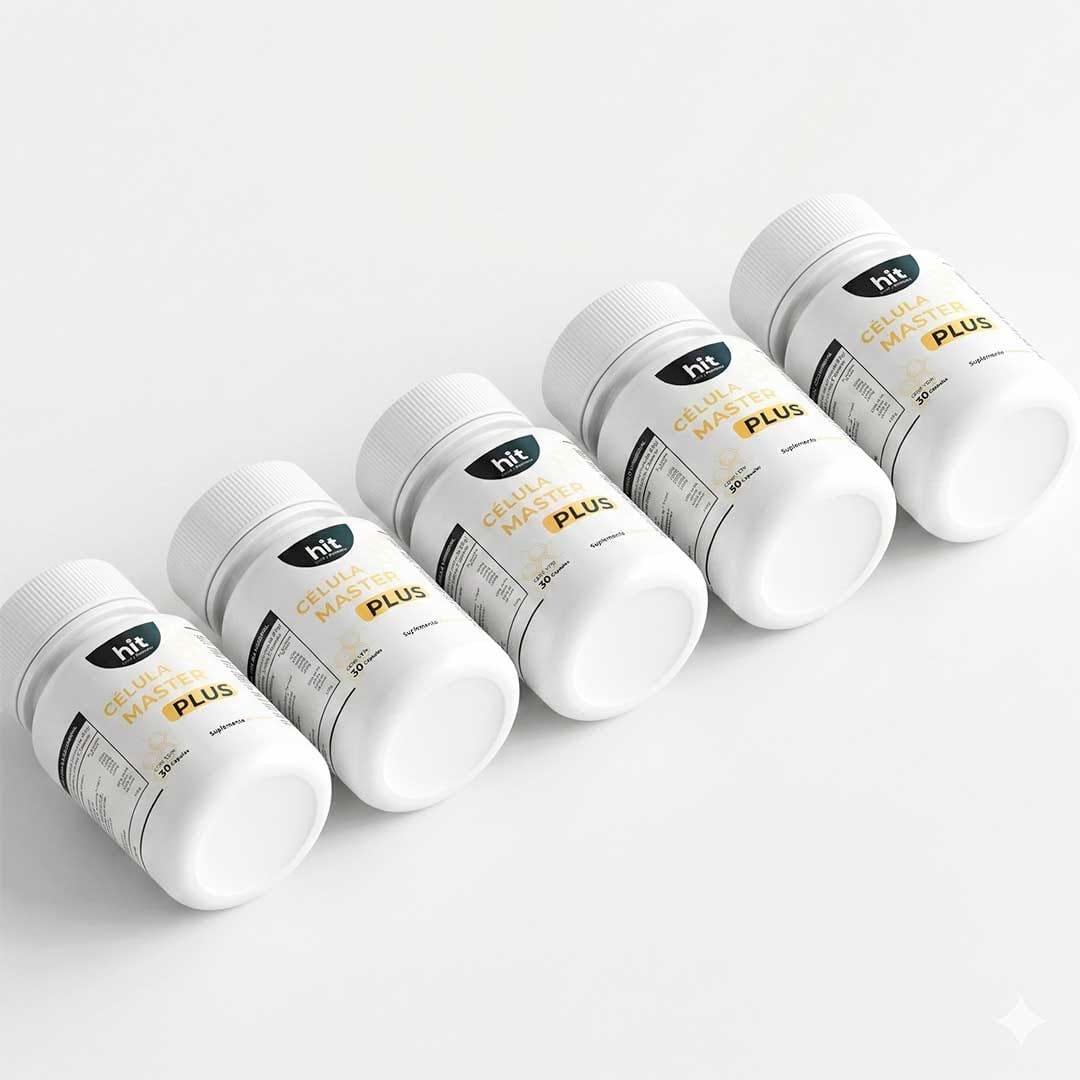 HIT Célula Master Plus – Complemento Alimenticio Antioxidante | Apoyo Celular y Bienestar Integral | 30 Cápsulas por Caja | Pack de 5 Piezas