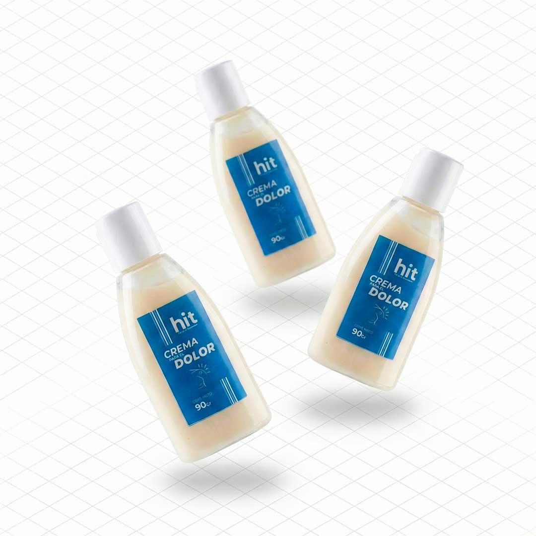 Humectante Corporal HIT | Uso Tópico | 90 g por Unidad | Paquete con 3 Piezas | Textura Ligera | Aplicación Externa