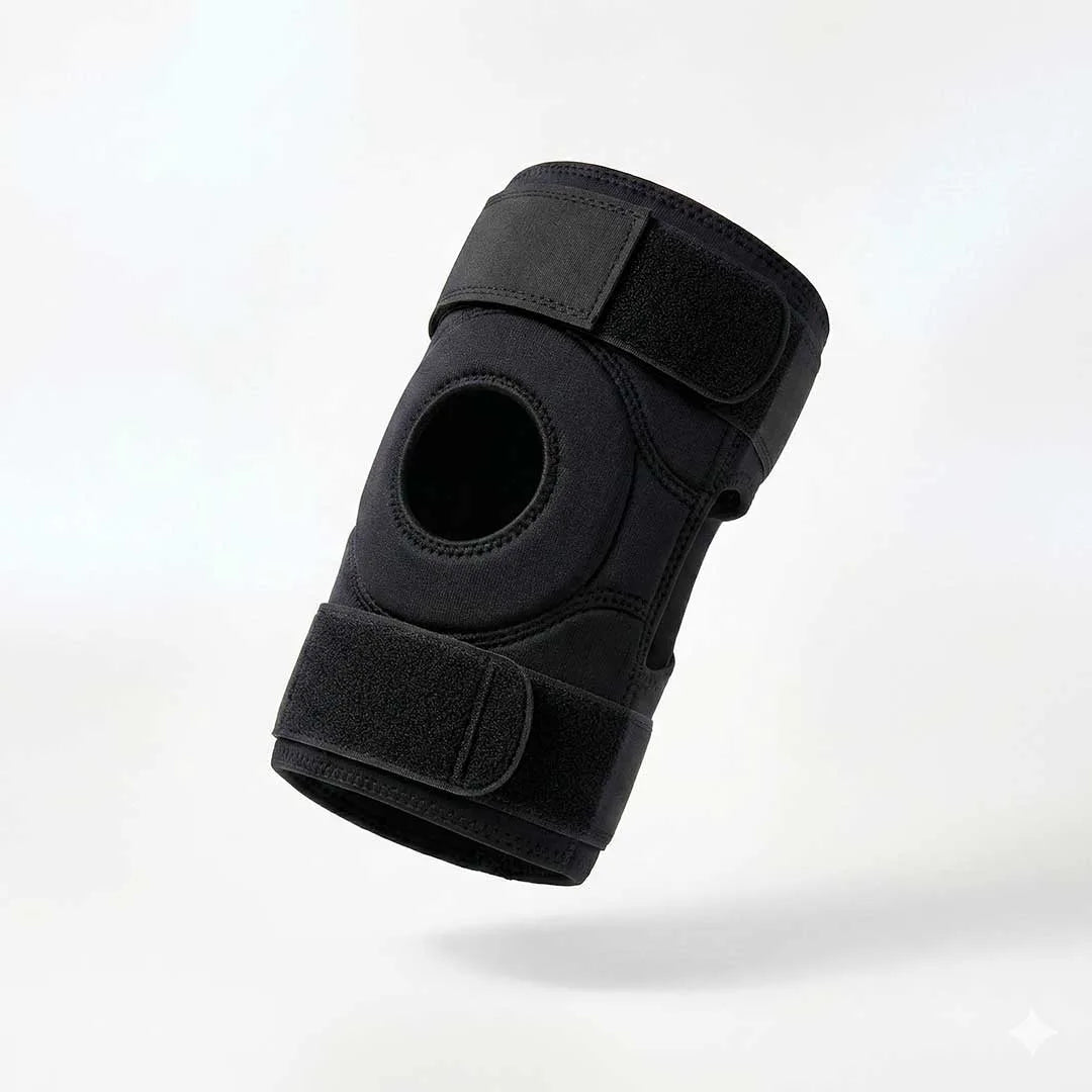 Rodillera POSTURE PLUS® con Discos Cerámicos | Soporte de Rodilla Ajustable y Transpirable | Diseño Ergonómico con Bandas de Velcro | Uso Diario 178gs