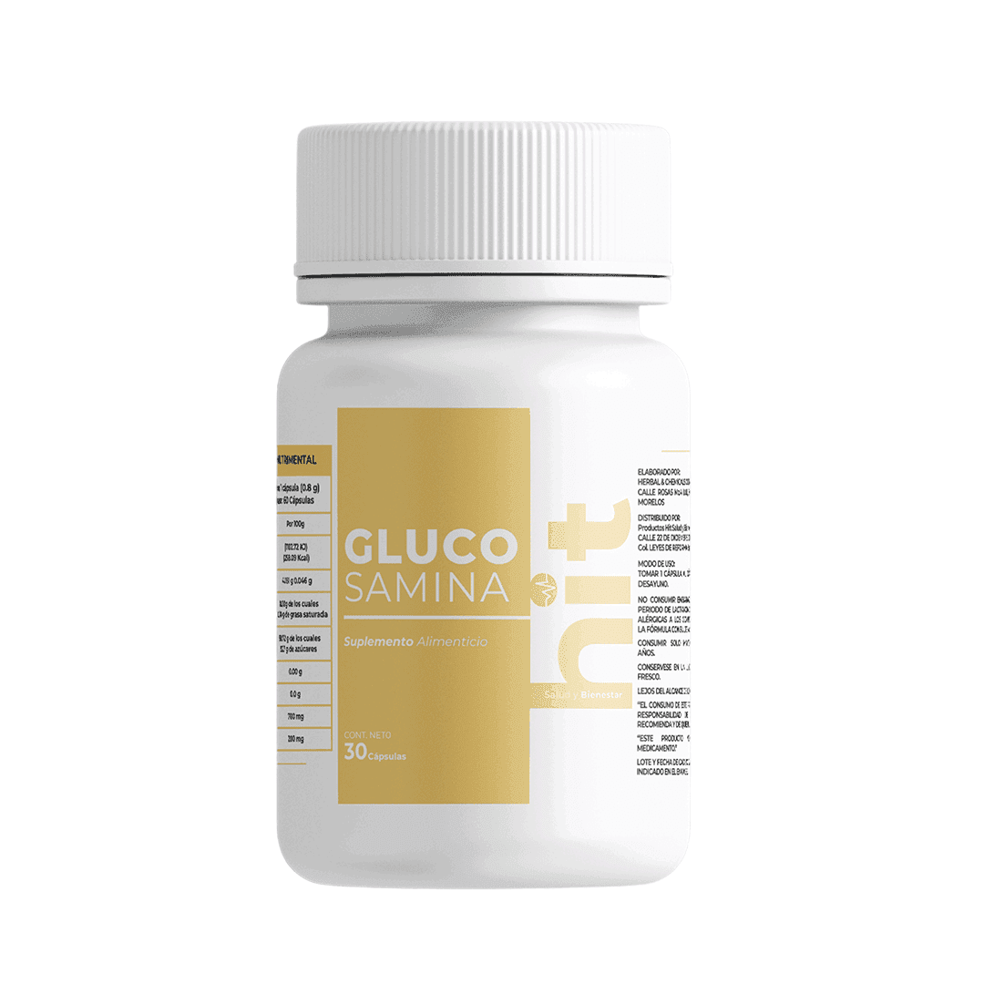 HIT® Glucosamina Plus® en Cápsulas 30 pzs | Complemento Alimenticio con Glucosamina, Vitamina A y Árnica | Fórmula de Origen Natural | Uso Adulto