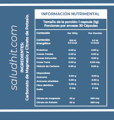 HIT Magnesio – Complemento Alimenticio con Magnesio | Apoyo a Energía, Músculos y Bienestar | 30 Cápsulas por Caja | Pack de 5 Piezas