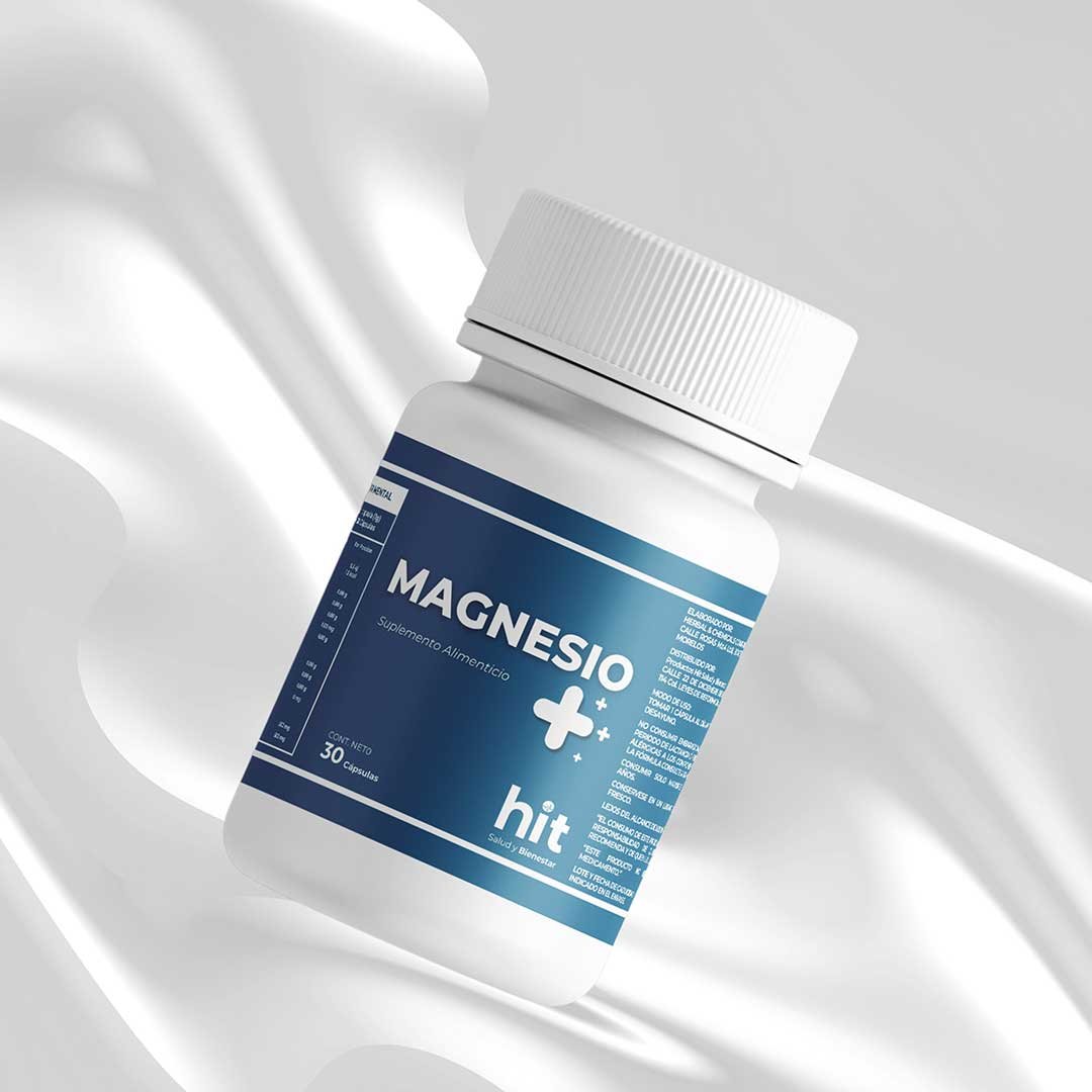 Magnesio HIT | Complemento Alimenticio en Cápsulas | 30 Cápsulas | Uso Diario | Presentación Práctica
