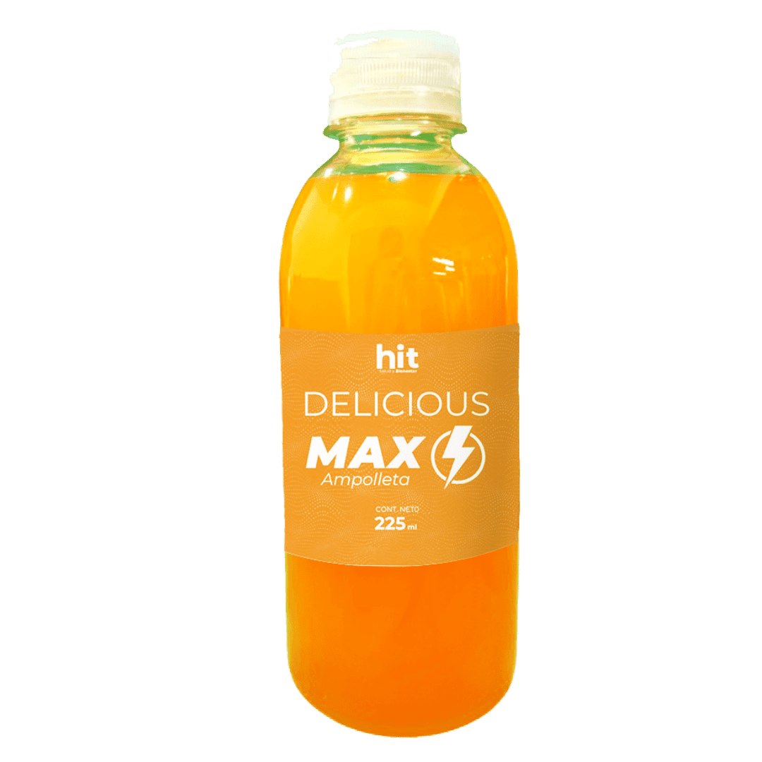 Delicious Max HIT | Bebida Líquida Saborizada | 30 ml por Unidad | Paquete con 30 Piezas | Uso Diario | Presentación Práctica