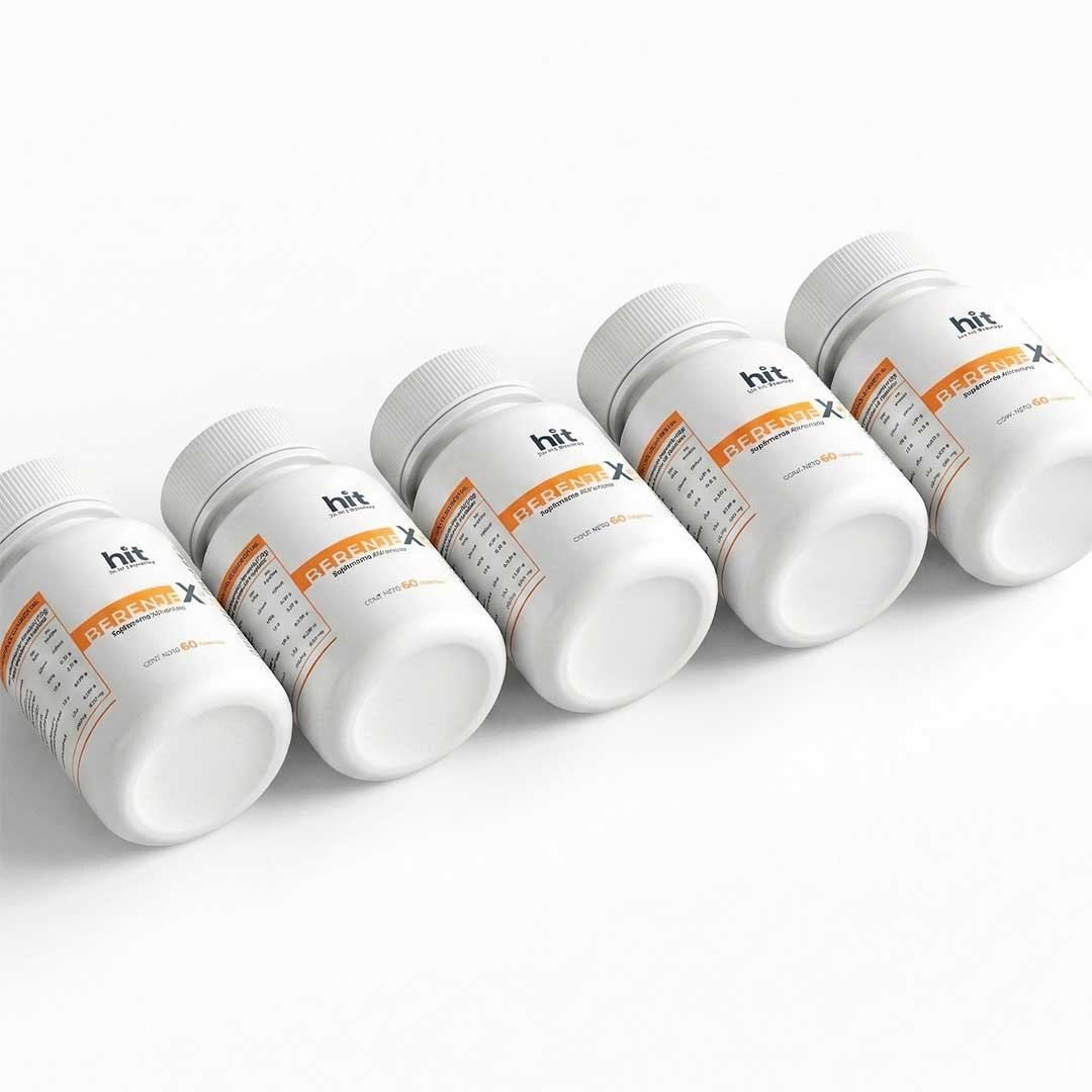 HIT Berenjex – Complemento Alimenticio de Berenjena | Apoyo al Control de Peso y Metabolismo | 60 Cápsulas por Caja | Pack de 5 Piezas