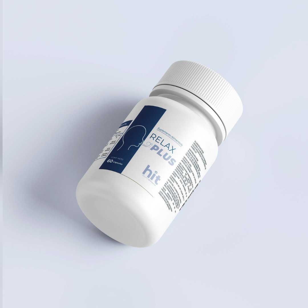 Relax Plus 60 Cápsulas HIT | Complemento Natural para Estrés, Ansiedad y Sueño | Apoyo a la Relajación y Bienestar Emocional