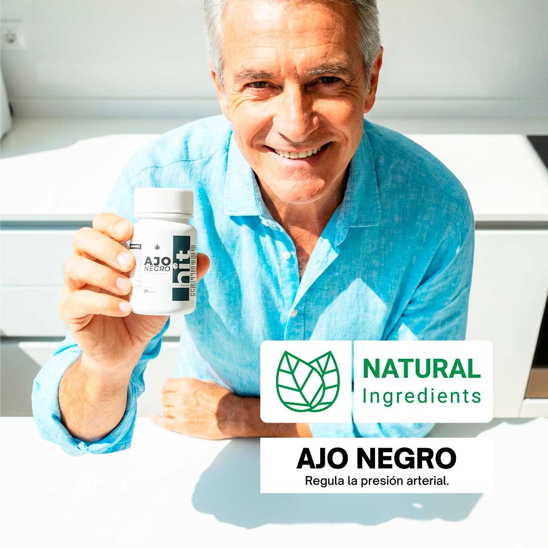 HIT Ajo Negro – Complemento Alimenticio a Base de Ajo Negro | Apoyo al Bienestar General y Antioxidante | 30 Cápsulas por Caja | Pack de 5 Piezas