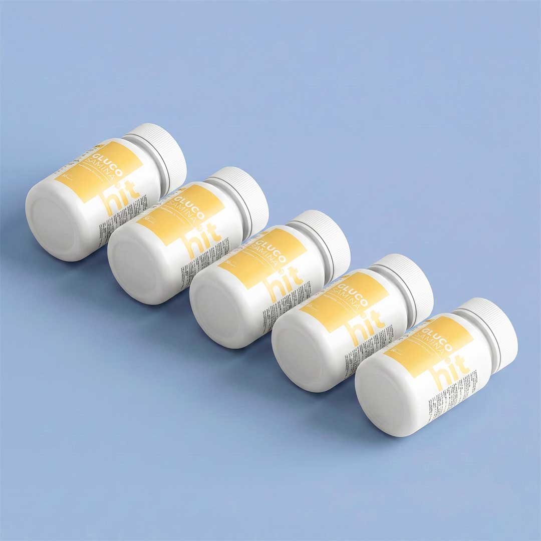 HIT Glucosamina – Complemento Alimenticio para Apoyo Articular y Movilidad | 30 Cápsulas por Caja | Pack de 5 Piezas