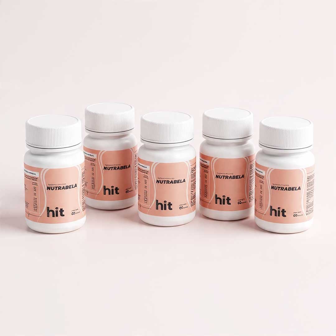 HIT Nutrabela – Complemento Alimenticio para Cuidado Femenino y Bienestar Integral | 60 Cápsulas por Caja | Pack de 5 Piezas