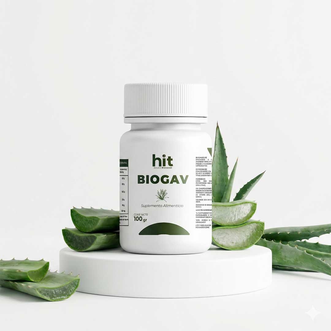 HIT® BIOGAV® Fibra Soluble Prebiótica 100 g | Fructanos de Agave Orgánico | Complemento Alimenticio de Origen Natural | Uso Adulto